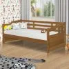 Cama De Babá Madeira Maciça Solteiro Imbuia Amsterdã Shop JM