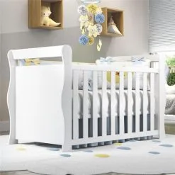 Berço Americano 3 Em 1 Dom Branco Grão De Gente