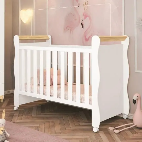 Quarto Para Bebê 1 Berço Americano E 1 Cômoda 1 Porta 4 Gavetas Móveis Bonatto - Image 3