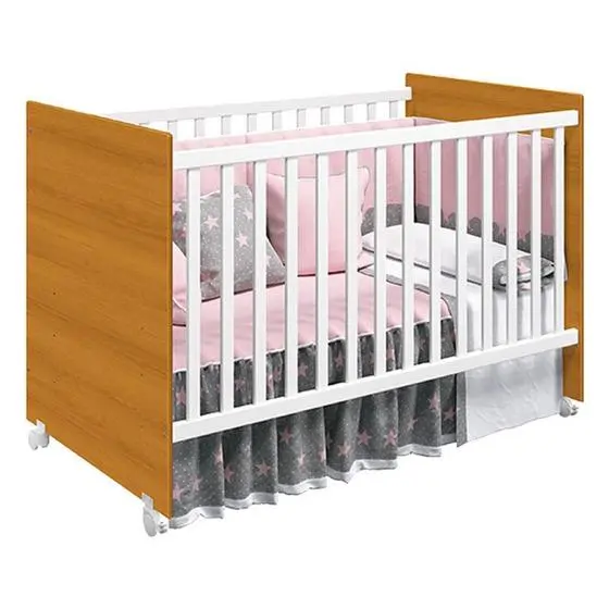 Quarto De Bebê Com Cômoda Sapateiro Gino E Berço Americano Tico Branco Savana Com Colchão Gazin Reller - Image 7