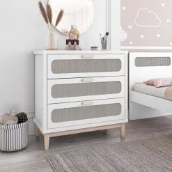 Comoda Branca Isa Old Para Quarto De Bebê - LCN Moveis