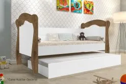 J.A Movéis Cama Baba Nicole E Cama Auxiliar J&A Móveis - Jequitiba/Bco