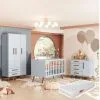 Quarto De Bebê Q Encanto Retrô Cinza - Qmovi