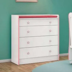Cômoda Para Quarto De Bebê Infantil Com Fraldário Isabella - Parô Móveis