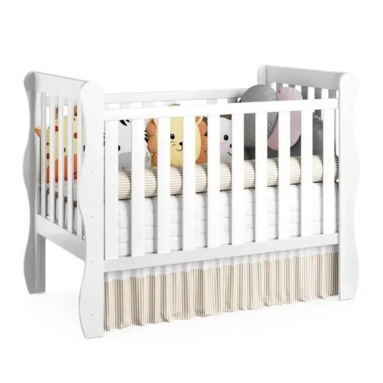 Berço Americano 3 Em 1 Mila Branco Grão De Gente - Image 9