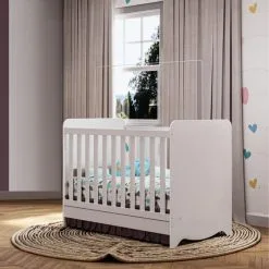 Berço Americano Ben 3 Em 1 Mini Cama Mini Sofa Branco Carvalho Móveis Peroba