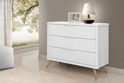 Comoda Infantil De Bebe Old Clean 3 Gavetas MDF Planet Baby