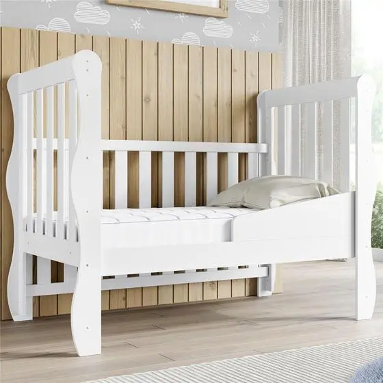 Berço Americano 3 Em 1 Mila Branco Grão De Gente - Image 8