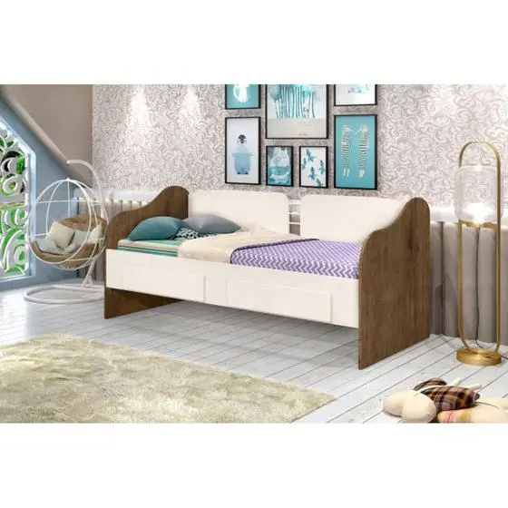 J.A Movéis Cama Baba Alice C/gaveta Jequitiba/offwhite - J&A MÓVEIS