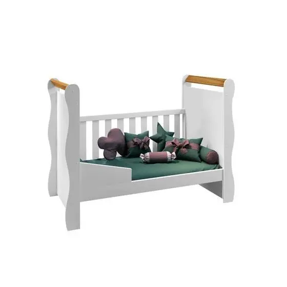 Quarto Para Bebê 1 Berço Americano E 1 Cômoda 1 Porta 4 Gavetas Móveis Bonatto - Image 8