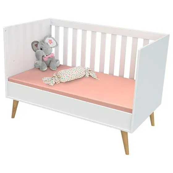 Berço Americano E Cômoda Infantil Ludmila Branco Bétula Com Colchão Gazin Carolina - Carolina Baby - Image 5