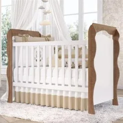 Berço Americano 3 Em 1 Julie Amadeirado Grão De Gente