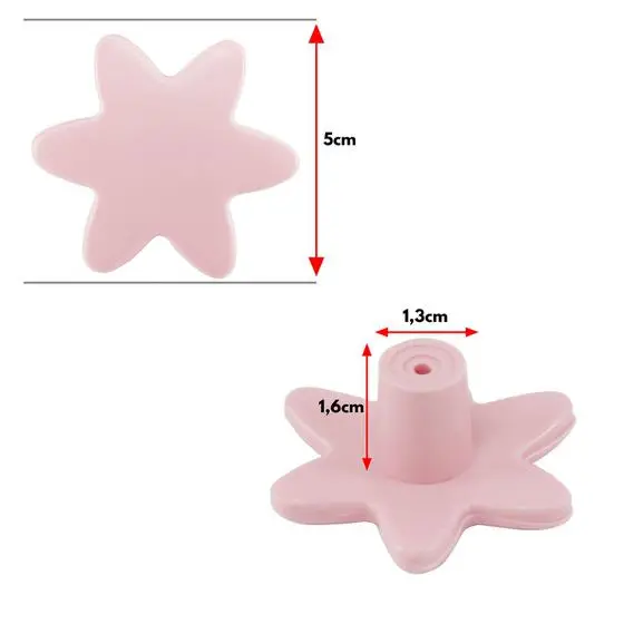 5Pç Puxador Estrela Infantil Cômoda Gaveta Bebê Móveis - P&J - Image 5