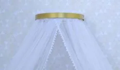 Nanaenxoval Dossel Com Mosquiteiro Tule E Renda - Nana Enxoval