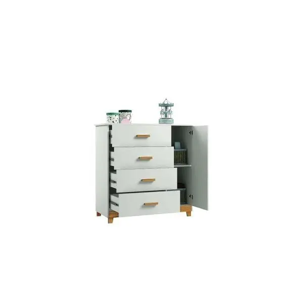 Quarto Para Bebê 1 Berço Americano E 1 Cômoda 1 Porta 4 Gavetas Móveis Bonatto - Image 7