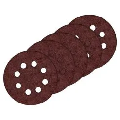 Jogo De Disco Lixa Para Lixadeira Orbital Profissional Bosch / Makita 125mm Grão 24 5 Unidade - MTX