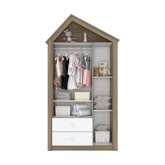 Quarto De Bebê Completo Com Berço 3 Em 1 Guarda-Roupa 3 Portas E Cômoda Giz De Cera Espresso Móveis - Image 8