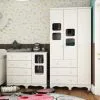 Quarto De Bebê Com Guarda Roupa E Cômoda 4 Gavetas Com Janela Uli Móveis Peroba