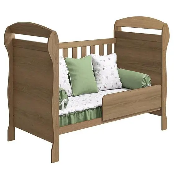 Berço Americano Danny Mezzo Acetinado Com Colchão Ortobom Reller - Image 3