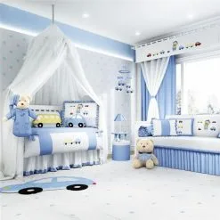 Quarto Bebê Menino Ursinho Bebê 39pçs Grão De Gente