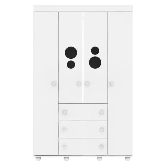 Quarto Completo Com Berço 3x1 Com Rodízios Multimóveis Pimpolho FG3011 Branco - Image 6