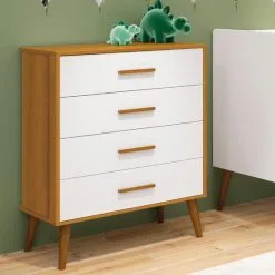Cômoda Infantil 4 Gavetas Isis Móveis Reller