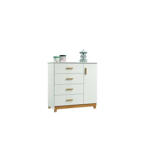 Quarto Para Bebê 1 Berço Americano E 1 Cômoda 1 Porta 4 Gavetas Móveis Bonatto - Image 6