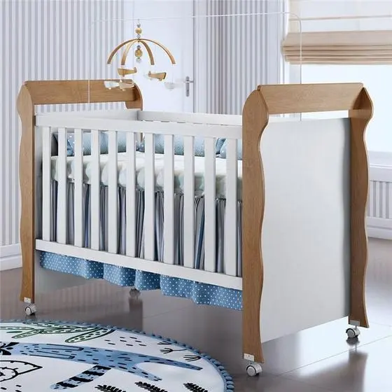 Berço Americano 2 Em 1 Mirelle Amadeirado Grão De Gente