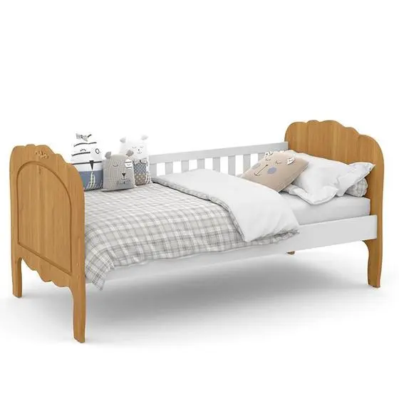 Matic Moveis Cama Babá Provence New Freijó/Branco - Matic Móveis