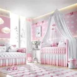 Quarto Bebê Menina Amiguinhas Nuvem 29pçs Grão De Gente