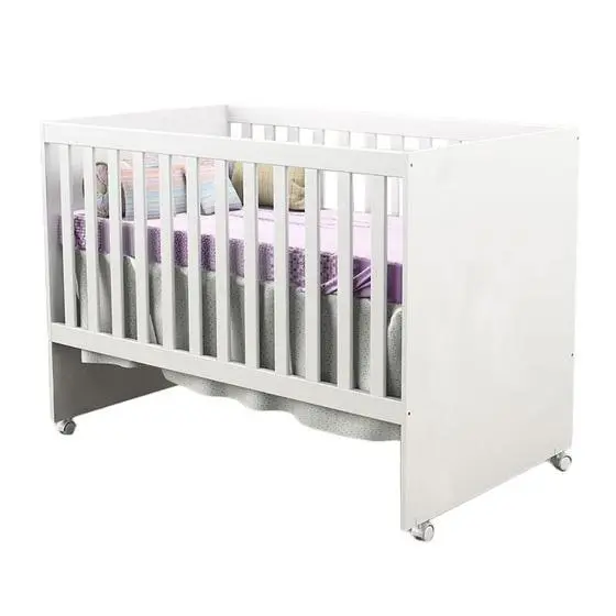 Quarto De Bebê 6 Portas Ternura Baby Com Berço Gabi Branco Brilho - Incorplac - Image 5